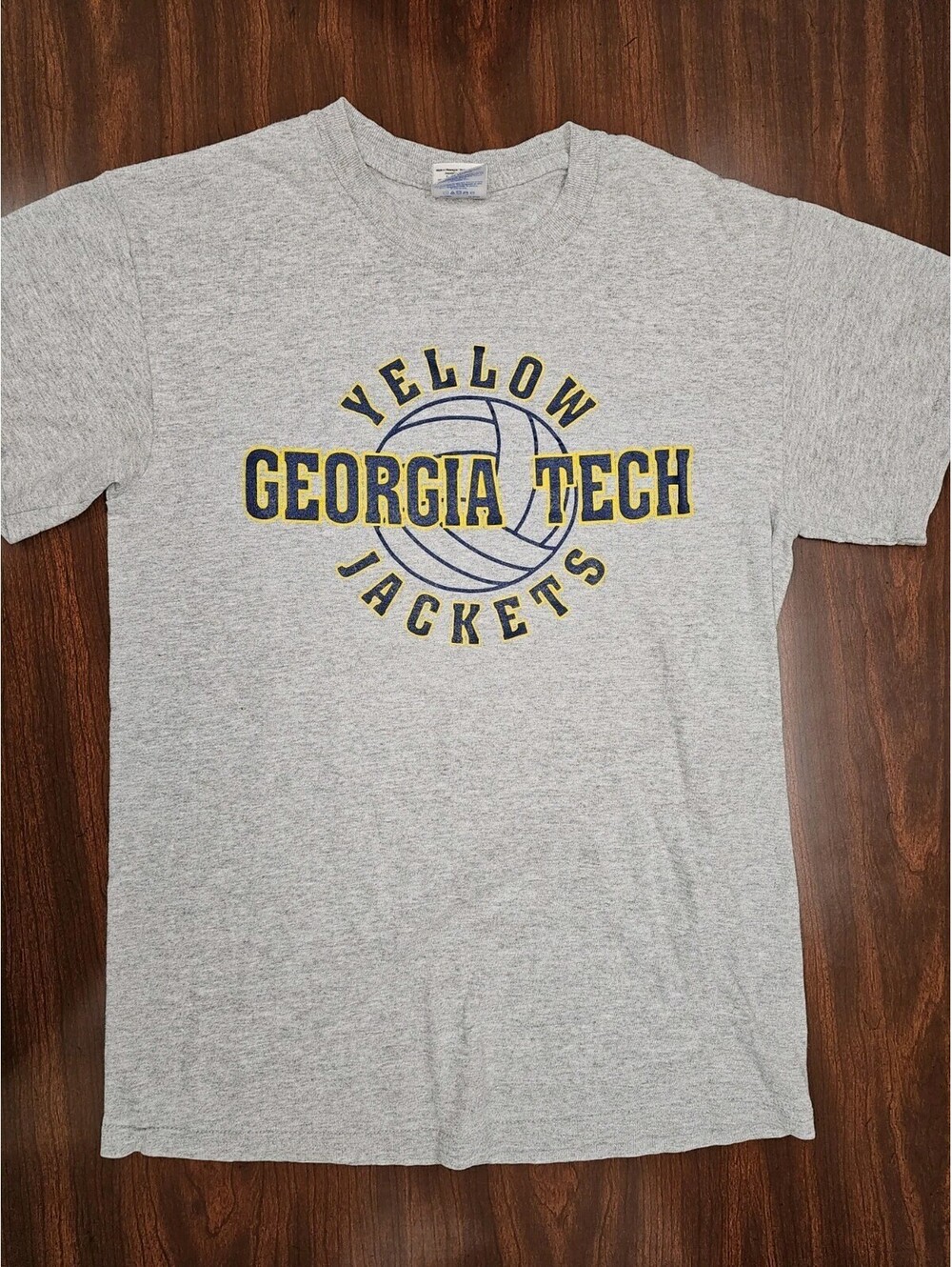 Gildan Gray Georgia Tech Yellow Jackets T-Shirt Size Small NCAA Fan Wear